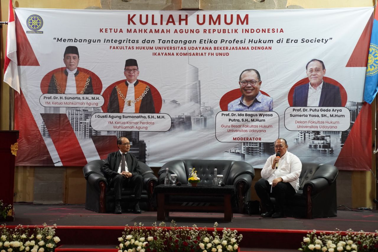 Ketua Mahkamah Agung Beri Kuliah Umum di Fakultas Hukum Universitas Udayana